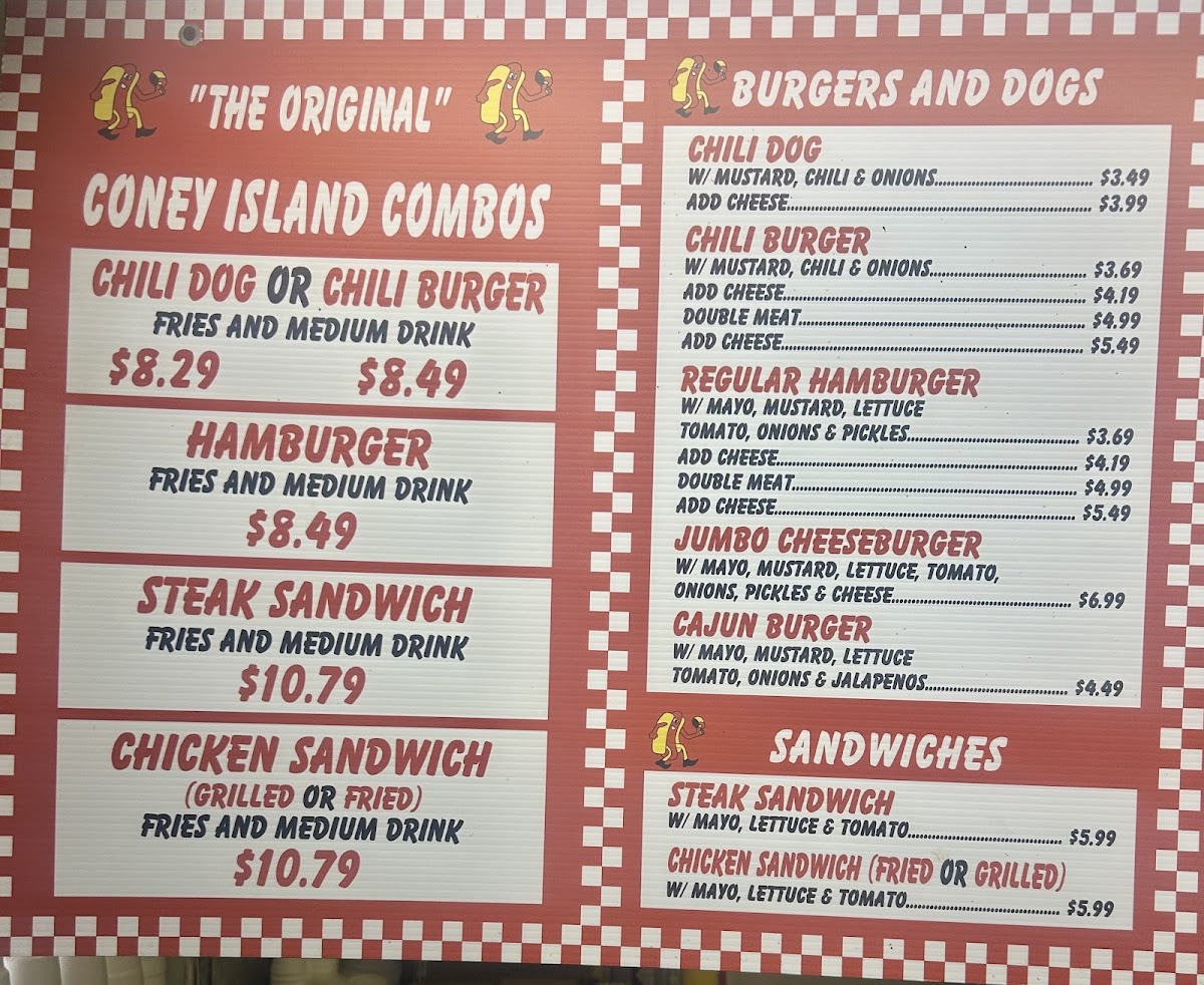 Menu Coney Island-West Monroe-1