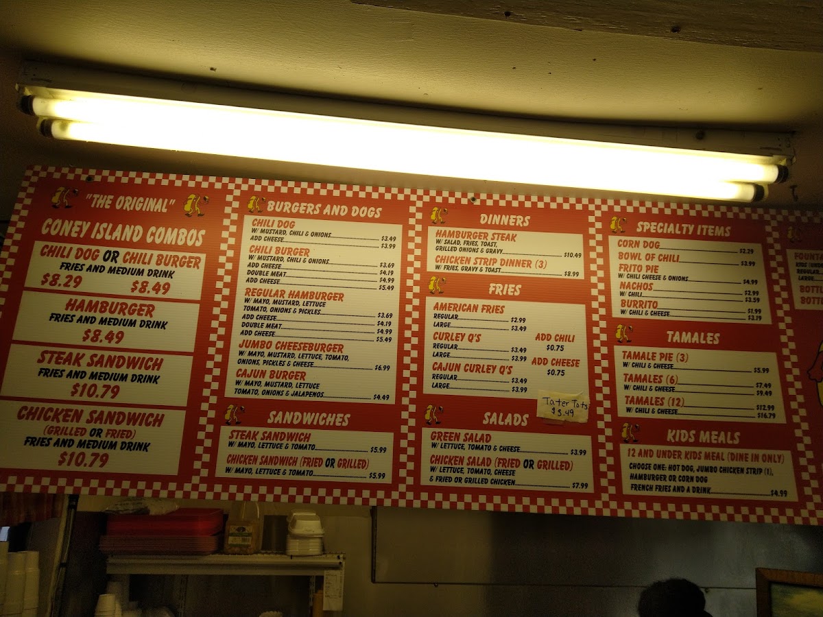 Menu Coney Island-West Monroe-4