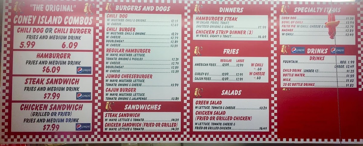 Menu Coney Island-West Monroe-5