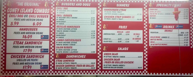 Menu Coney Island-West Monroe-9